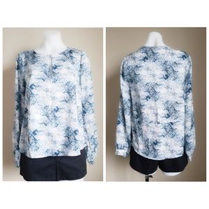 Forever 21 blue marble blouse